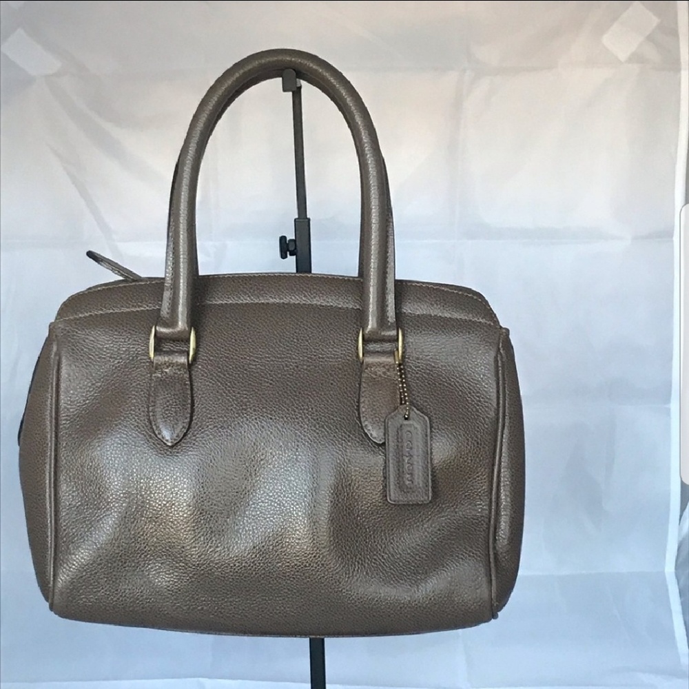 Coach Grey Leather Crossbody Purse